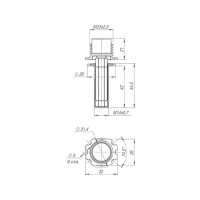 Ограничитель дверной скрытый STELS TR (Прозрачный)
