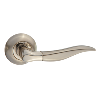 Ручка дверная PUERTO - Пицелли INAL 508-08 (никель матовый/блестящий)