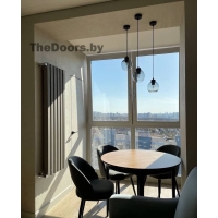 Скрытая дверь под покраску Invisible 4A Праймер White алюминиевая кромка