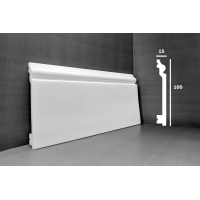 Напольный плинтус 15100 матовый