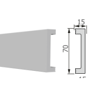Напольный плинтус М17 70/15