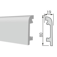 Напольный плинтус П16 80/19
