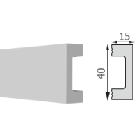 Напольный плинтус М18 40/15
