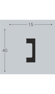 Напольный плинтус М18 40/15