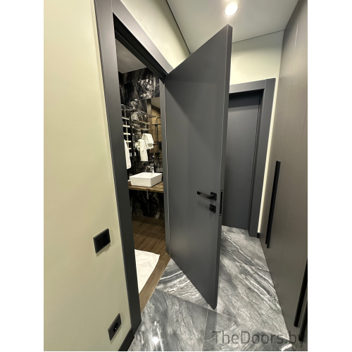 Межкомнатная дверь Urban Z - Onyx с черной кромкой Black Edge