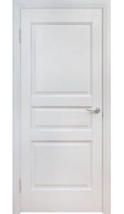 Двери из массива сосны - г.Поставы ПМЦ ДГ №5 (белый воск)