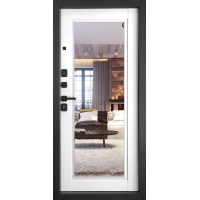 Дверь металлическая Рона ЗЕРКАЛО