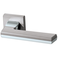 Ручка дверная ARMADILLO - GROOVE USQ5 SN/СР Матовый никель/хром