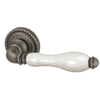 Ручка дверная ARMADILLO - Silvia (античное серебро/кракелюр)