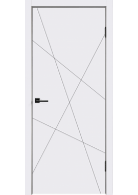 Двери Velldoris - Scandi S ПГ (белая эмаль)