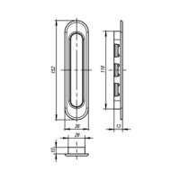 Ручка Armadillo - SH010-SG-1 (матовое золото)