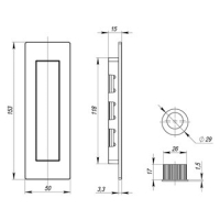 Ручка Armadillo - SH010 URB АВ-7 (бронза)