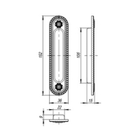 Ручка Armadillo - SH010/CL AS-9 (античное серебро)