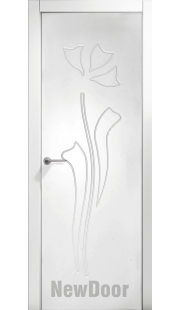 Дверь в эмали НьюДор 17 ПГ (белая)