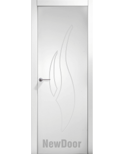 Дверь в эмали НьюДор 19 ПГ (белая)
