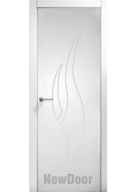 Дверь в эмали НьюДор 19 ПГ (белая)