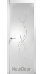 Дверь в эмали НьюДор 23 ПГ (белая)