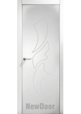 Дверь в эмали НьюДор 24 ПГ (белая)