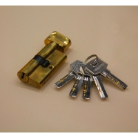 Цилиндровый механизм Локстайл - C30X30KC (латунь, 3 цвета)