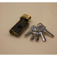 Цилиндровый механизм Локстайл - C30X30KC (латунь, 3 цвета)