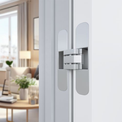 Дверь elPORTA Порта Invisible 4A Праймер White алюминиевая кромка