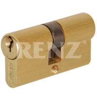 Цилиндровый механизм RENZ - CS 60 (латунь матовая)