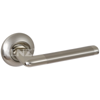 Ручка дверная RENZ - Тренто (никель мат/блестящий)