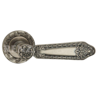 Ручка дверная RENZ - Габриэлла (серебро античное)