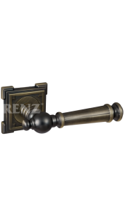 Ручка дверная RENZ - Валенсия (бронза античная матовая)