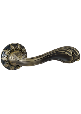 Ручка дверная RENZ - Фабриано (бронза античная матовая)