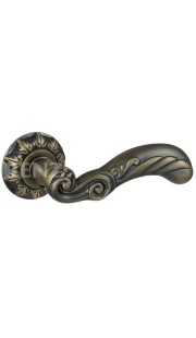 Ручка дверная RENZ - Паола (бронза античная матовая)