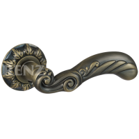 Ручка дверная RENZ - Паола (бронза античная матовая)