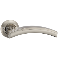 Ручка дверная RENZ - Луиджи (никель матовый/блестящий)