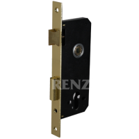 Замок врезной RENZ - LBB 8545-2/1 (латунь матовая)