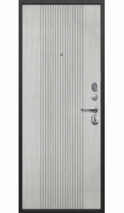 Дверь входная Гарда Nova серебро Антик серебро - Белый ясень