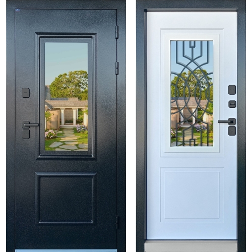 Дверь металлическая Промет - Винтер Панорама (терморазрыв)