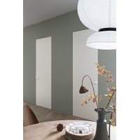 ЗеДорс 189 Invisible - дверь скрытого монтажа под покраску, кромка хром/чёрная (универсальная/реверс)